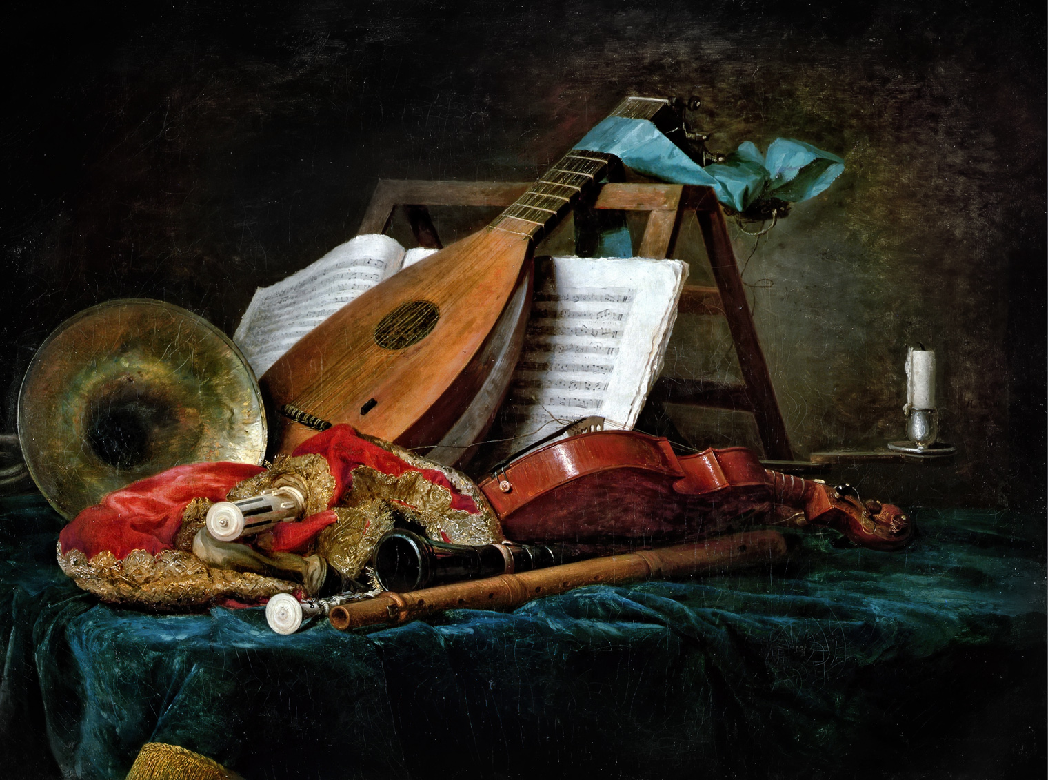 The Attributes of Music | Anne Vallayer-Coster, 1770 | Musée du Louvre